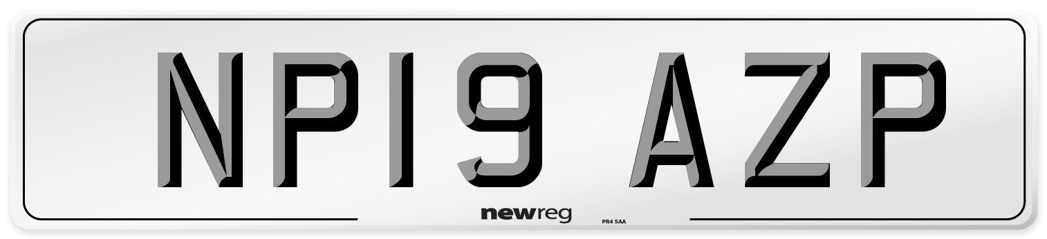 NP19 AZP Number Plate from New Reg